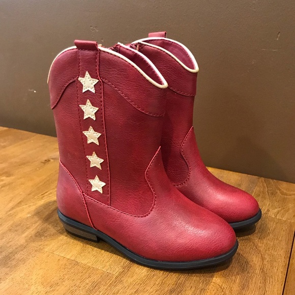 Cat & Jack Shoes Toddler Girls Anika Western Boots Cat Jack Red